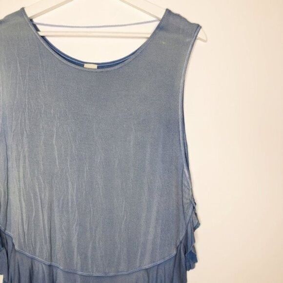 FREE PEOPLE Uptown Sleeveless Ruffle Tee  - Picture 5 of 10